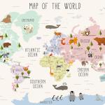 Kids Map Wallpaper